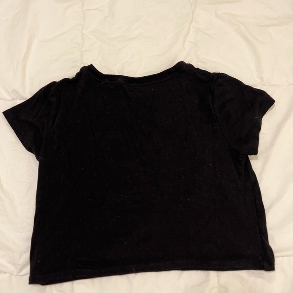 trendy black stretchy barbie baby tee from forever 21 - Picture 2 of 2